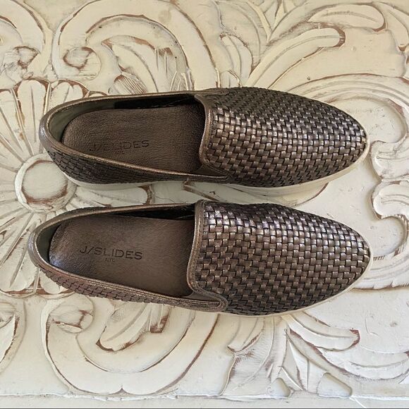 J/Slides Calina Pewter Fashion Sneakers Size 9 - Picture 1 of 6